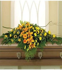 Natures Glory Casket Spray - Beaudry Flowers