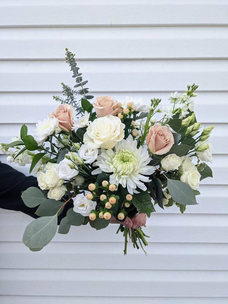 Soft & Neutral Hand-Tied Bouquet