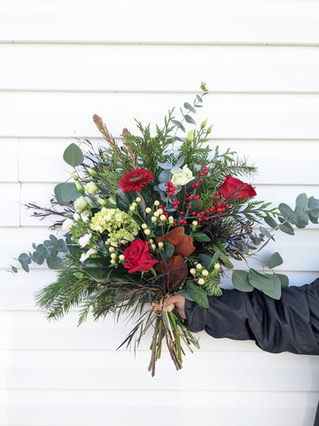 Large christmas deals floral arrangements