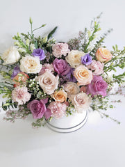 French Violet Flower Box