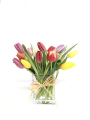 Assorted Spring Tulips (Similar Vase)