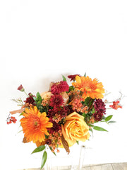 Orange Fall Pumpkin Arrangement