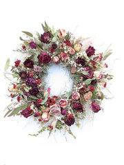 Dried Flower Rose Wreath 16