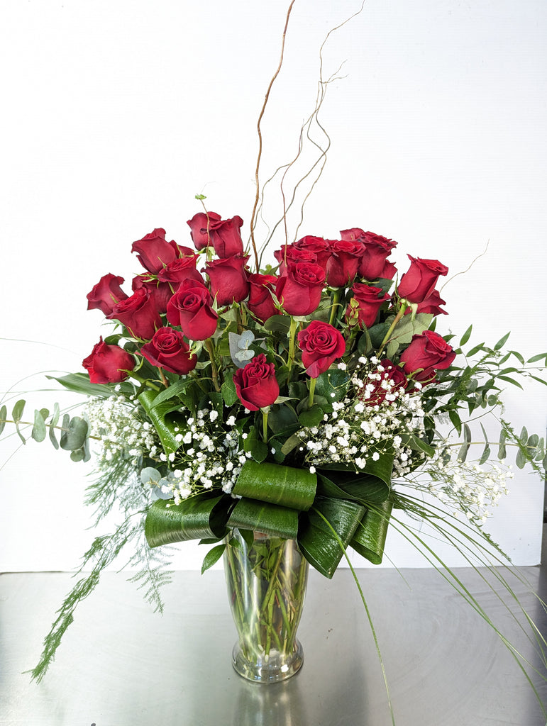 The Darling 50 Vase Arrangement - 50 Roses
