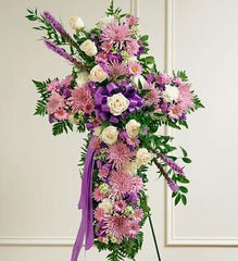 Peace and Prayers Standing Cross – Lavender - Beaudry Flowers