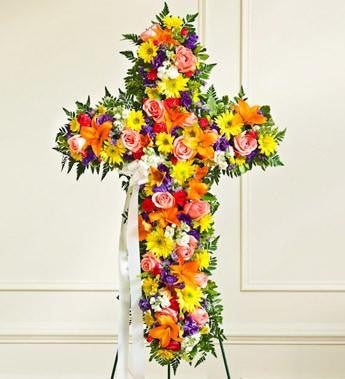 Peace and Prayers Standing Cross – Multicolor - Beaudry Flowers