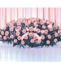 Pink Carnation Casket Spray - Beaudry Flowers