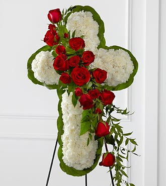 The FTD® Floral Cross Easel - Beaudry Flowers