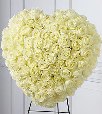 The FTD® Elegant Remembrance™ Standing Heart - Beaudry Flowers
