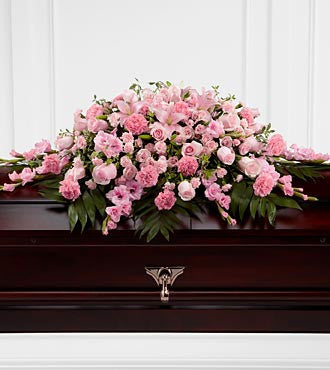 The FTD® Sweetly Rest™ Casket Spray - Beaudry Flowers