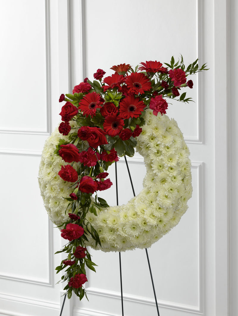 The FTD Graceful Tribute Wreath (S44-4542) – Beaudry Flowers