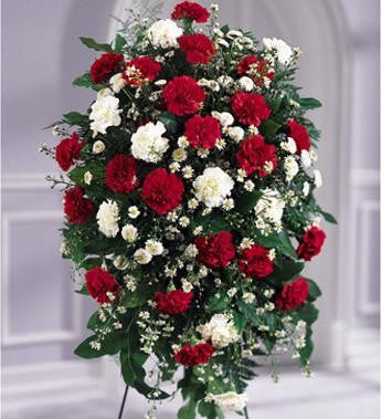 The FTD Crimson White Standing Spray - Beaudry Flowers