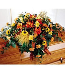 The FTD Vibrant Casket Spray - Beaudry Flowers
