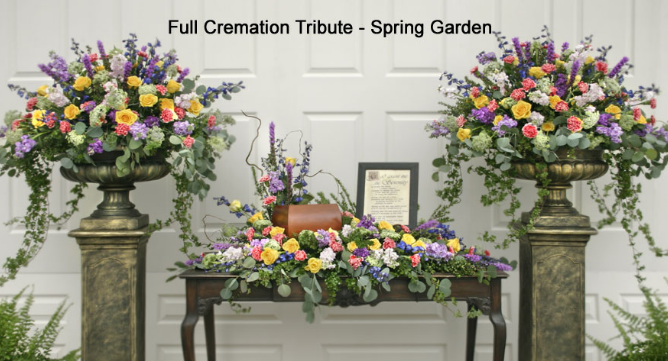 The Full Cremation Tribute – Spring Garden - Beaudry Flowers